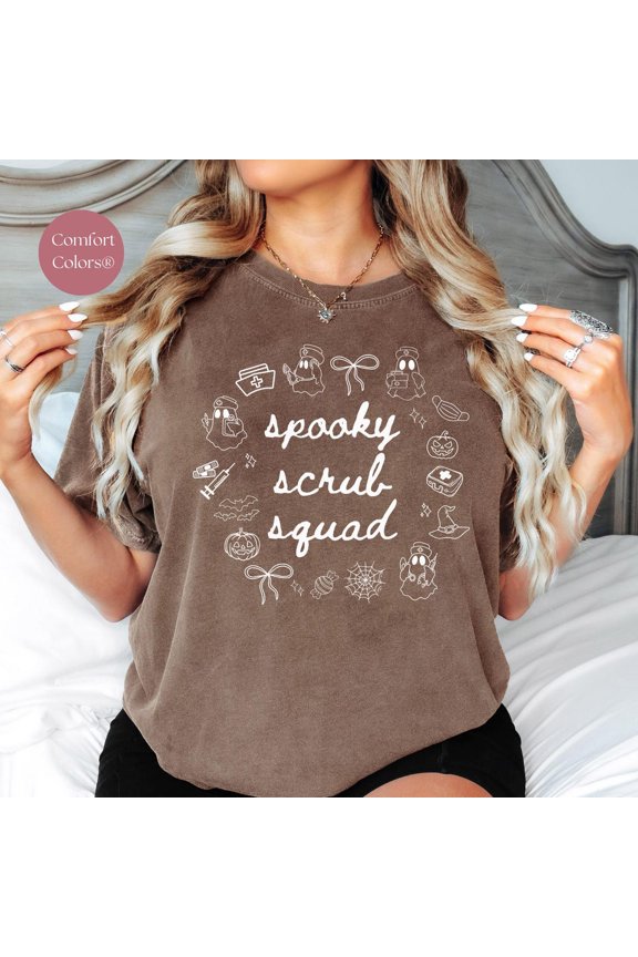 Spooky Scrub Squad Nurse T-Shirt