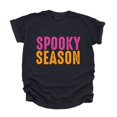 thumbnail image 1 of Spooky Season Bright Distressed - Women's Garment Dyed Graphic T-Shirt, 1 of 12