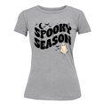 thumbnail image 1 of Spooky Season Halloween Shirt Cute Ghost Costume Women's T-shirt, M, H. Grey, 1 of 6