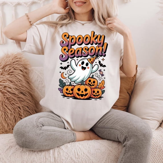 Spooky Season Halloween Shirts, Halloween T-Shirt, Halloween Gift Halloween Ghost Shirt, Halloween Costume, Spooky Season, Ghost Shirt