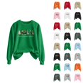 thumbnail image 1 of Spooky Season Halloween Sweatshirts for Women 2025 Crewneck Funny Goose Ghost Graphic Sweatshirt Pullover Tops, 1 of 6