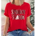 thumbnail image 1 of Spooky Season Halloween T-Shirt – Cute Ghost Graphic Tee for Women, 1 of 2