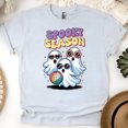 thumbnail image 1 of Spooky Season Retro Ghost Shirt, Cute Halloween Party Tee, Ash, Size XL, 1 of 6