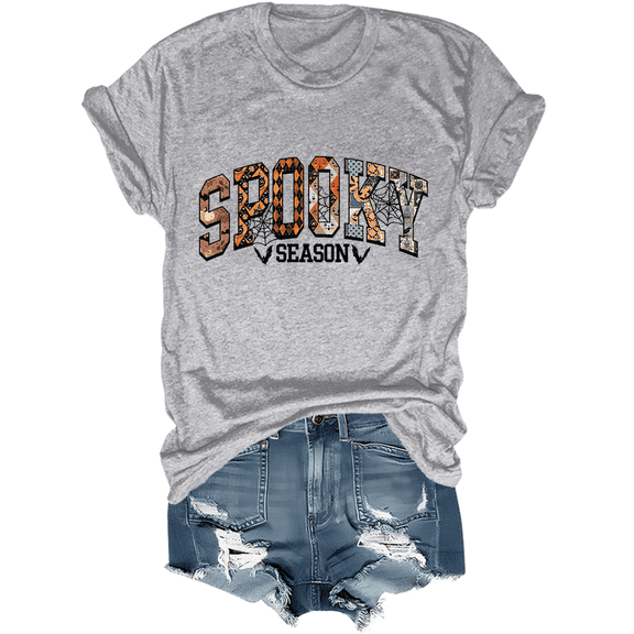 Spooky Season Shirt Funny Halloween Spooky Women Graphic Tees Unisex