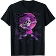 thumbnail image 1 of Spooky Season Softball Halloween Girl T-Shirt Size S-5XL, 1 of 5