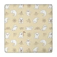thumbnail image 1 of Spooky Season Stretch Table Cover 34x34 Inch Square - Elastic Hem Halloween Design with Seasonal Pattern for Dining Table, 1 of 6