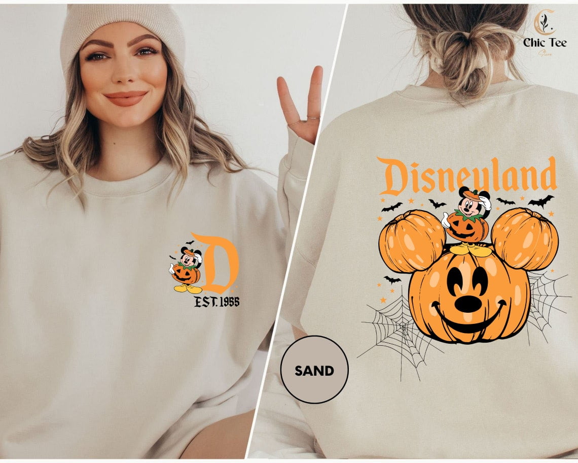 Spooky Season Sweatshirt, Disneyland Halloween 2 Side Sweatshirt