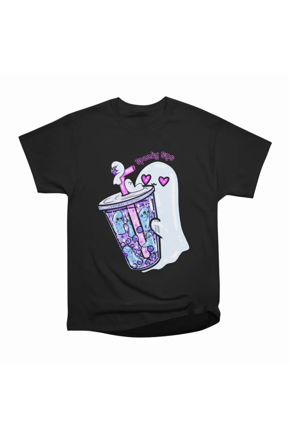 Spooky Sips T-Shirt Tee Gift For Him Merch For Her Apparel For Friend