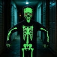 thumbnail image 1 of Spooky Skeleton Costume for Kids, Glow in The Dark Halloween Bone Outfit for Boys and Girls, Creepy Role Play Cosplay Dress for 4-8 Years Old, 1 of 3