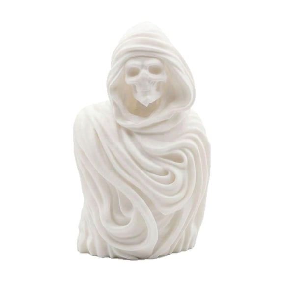 Spooky Skull Figurine | 3D Printed Decor Gothic Skull Decor Ghostly Decor | Gothic Gift Halloween Gift | Resin Tabletop Statue