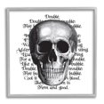thumbnail image 1 of Spooky Skull Layered Vintage Script Hex Text Fairy Tales & Fantasy Graphic Art Framed Art Print Wall Art, 1 of 5