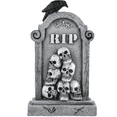 thumbnail image 1 of Spooky Skull Tombstone Decoration – Creepy Graveyard Marker for Lawn, Garden, and Outdoor Yard, Haunted House Prop for Halloween(Safeydaddy), 1 of 4