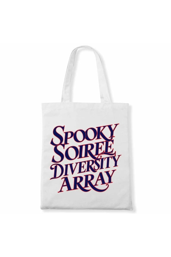 Spooky Soiree, Diversity Array. Cow Print Halloween Costume Cow Animal Canvas Bag 1Pc
