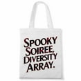 thumbnail image 1 of Spooky Soiree, Diversity Array. Fall Coffee Pumpkin Spice Latte Drinks Autumn Thanksgiving Canvas Bag 3Pcs, 1 of 5