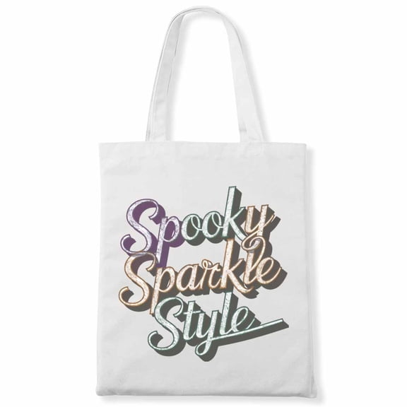 Spooky Sparkle Style Love Halloween Ouftit Halloween Candy Pumpkin Halloween Canvas Bag 2Pcs