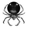 thumbnail image 1 of Spooky Spider Candy Bowl Halloween Table Top Decoration Silver 9.5"x8.85"x2", 1 of 3