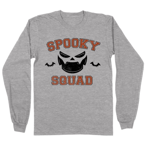 Spooky Squad Long Sleeve Shirt Unisex X-Large Grey