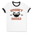 thumbnail image 1 of Spooky Squad Ringer Tee Shirt Unisex Large White/Black, 1 of 5