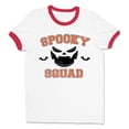 thumbnail image 1 of Spooky Squad Ringer Tee Shirt Unisex Medium White/Red, 1 of 5
