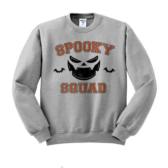 Spooky Squad Sweatshirt Unisex Medium Grey