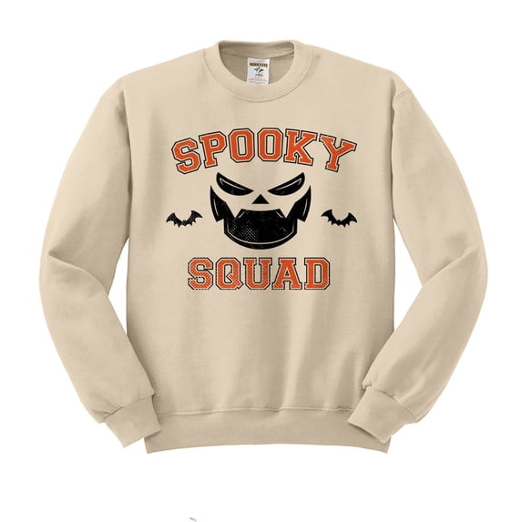 Spooky Squad Sweatshirt Unisex Medium Sand