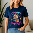 thumbnail image 1 of Spooky Summer Skeleton Coffee Summer Vacation Family Hawaii, Summerween Shirt, Summer Halloween TShirt, Cute Spooky Ghost Tee, Halloween Shirt, Halloween Gift, Ghost Beach , Pumpkin Spooky Season, 1 of 5