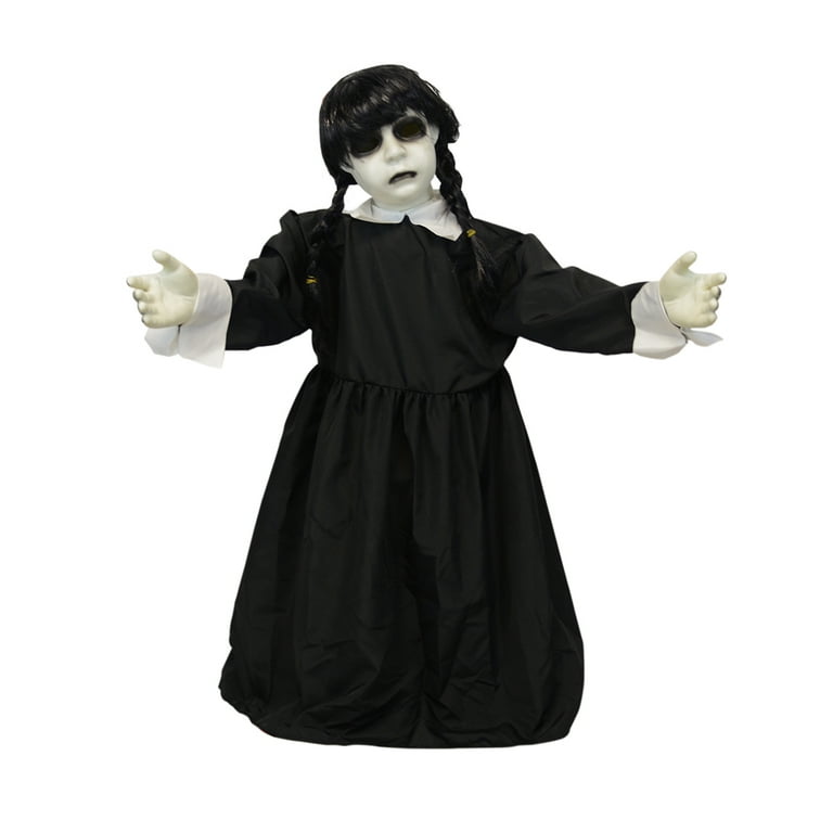 Swaying Girl Animatronics LED Light Up Eyes Sounds Halloween Party Decorations Swaying Girl Animatronics LED Light Up Eyes Sounds Halloween Party Decorations