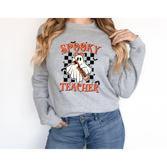 Spooky Teacher Sweatshirt, Sweatshirt, Fall Teacher Sweatshirt, Spooky Vibes Sweatshirt, Teacher Sweatshirt