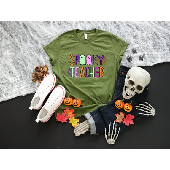 Spooky Teacher T-Shirt, Halloween Teacher Costume