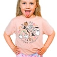 thumbnail image 1 of Olive Loves Spooky Things Shirts and Bodysuits for Baby and Toddler Youth Girls Halloween Outfits Peach Shirt Youth Small, 1 of 2
