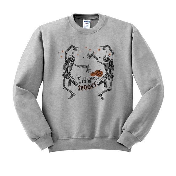 Spooky Tis the Season Sweatshirt Unisex 2X-Large Grey