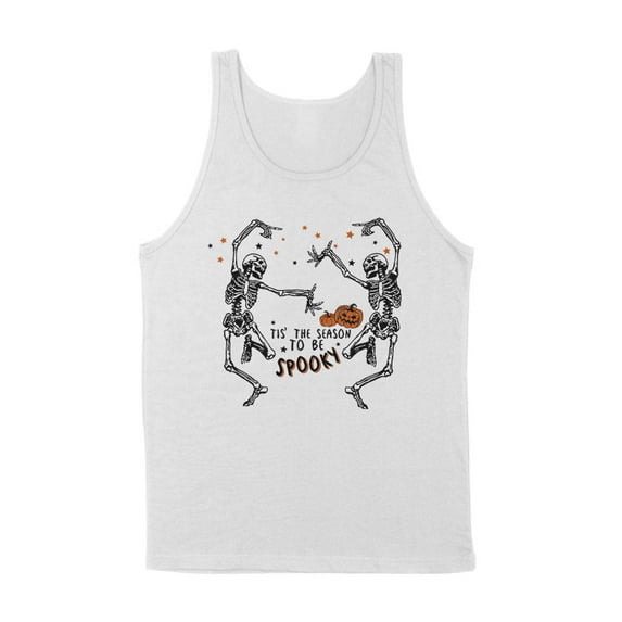 Spooky Tis the Season Tank Top Unisex Large White