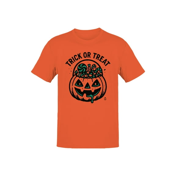 Spooky Trick or Treat Pumpkin Men's T-shirt