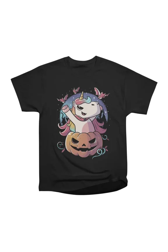 Spooky Unicorn Cute Magic Halloween Pumpkin Gift T-Shirt Tee Gift For Him Merch For Her Ap