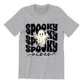 thumbnail image 1 of Spooky Vibes Cute Ghost Halloween Costume Unisex Men's T-shirt, L, H. Grey, 1 of 6