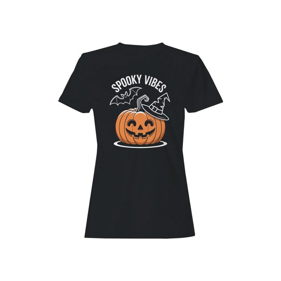 Spooky Vibes Halloween Pumpkin Women's T-shirt