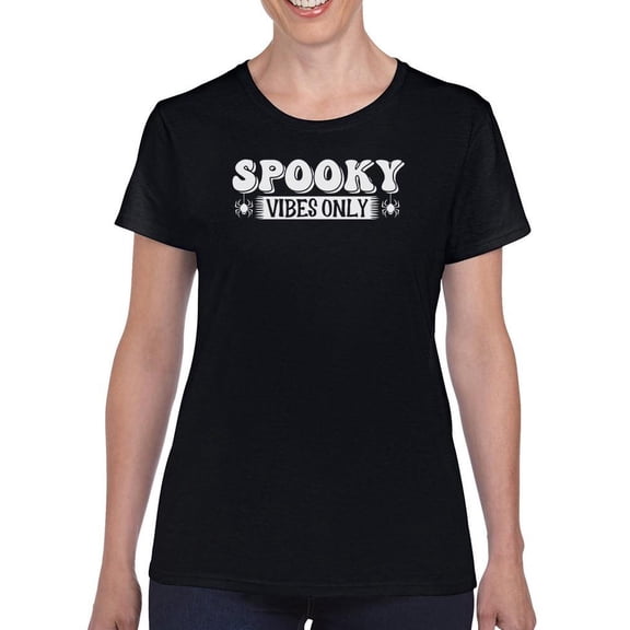 Spooky Vibes Only T-Shirt Women -Image by Shutterstock, Female 3X-Large