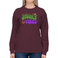 thumbnail image 1 of Spooky Vibes Sweatshirt Women -Image by Shutterstock, Female 5X-Large, 1 of 4