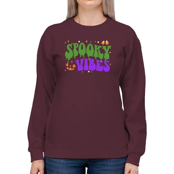 Spooky Vibes Sweatshirt Women -Image by Shutterstock, Female 5X-Large