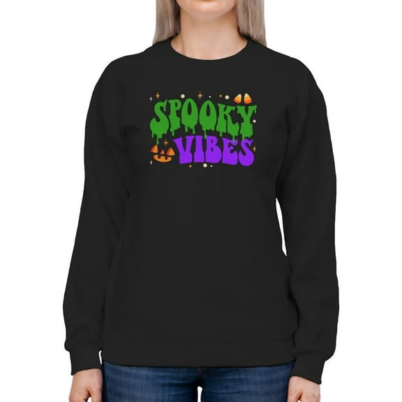 Spooky Vibes Sweatshirt Women -Image by Shutterstock, Female x-Large