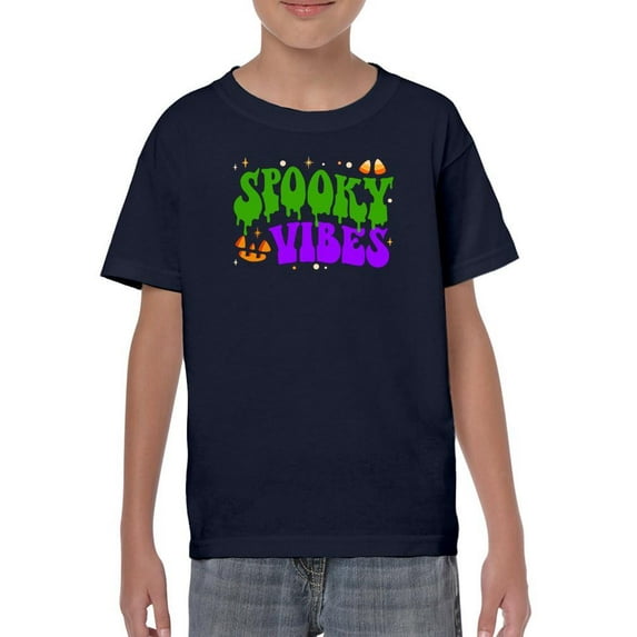 Spooky Vibes T-Shirt Juniors -Image by Shutterstock, Small