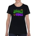 thumbnail image 1 of Spooky Vibes T-Shirt Women -Image by Shutterstock, Female Small, 1 of 4