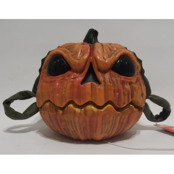 Spooky Village Halloween Animated Spooky Jack-O- Lantern Light Pumpkin