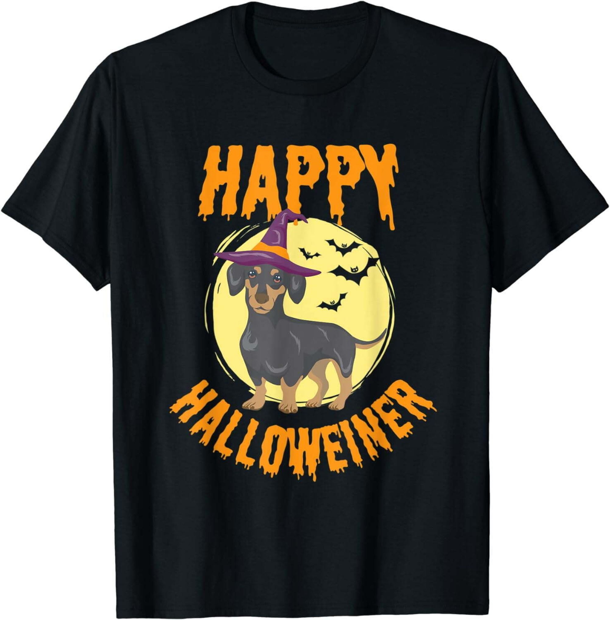 Spooky Wiener Dog Halloween Costume Tee for Dachshund Lovers