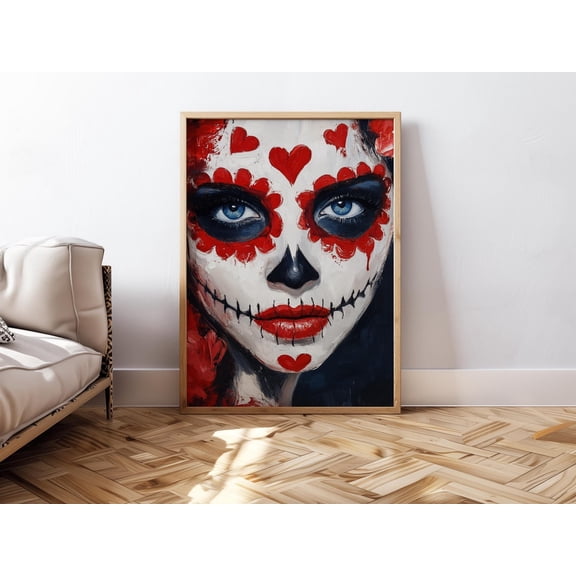 Spooky Woman Dark Academia Wall Art, Unframed Paper Print Size 16x24