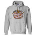 thumbnail image 1 of Spooky and Groovy Hoodie Sweatshirt Unisex Small Grey, 1 of 5