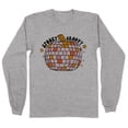 thumbnail image 1 of Spooky and Groovy Long Sleeve Shirt Unisex Small Grey, 1 of 5
