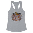 thumbnail image 1 of Spooky and Groovy Tank Top Fitted Racerback Women's Large Heather Grey, 1 of 5