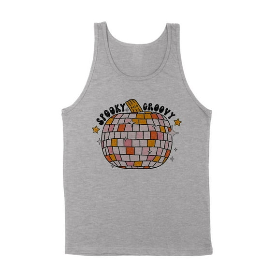 Spooky and Groovy Tank Top Unisex X-Large Grey