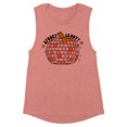 thumbnail image 1 of Spooky and Groovy Women's Muscle Tank Medium Desert Pink, 1 of 5